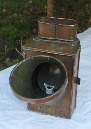 Ancienne lampe bateau train - bateau,