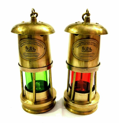 Lampe lanterne huile laiton